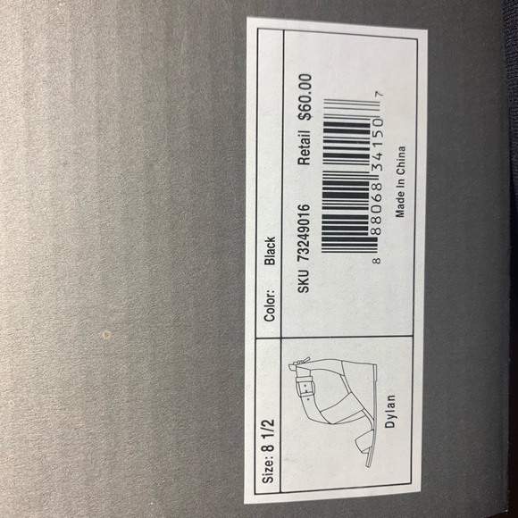 Woman’s Jore cork heel black sandal size 8.5 - Picture 4 of 5